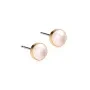 Blomdahl GT Bezel Pearl Orecchini Titanio 15-1309-59