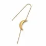 Jane Kønig Big Half Moon NO. 2 Chain Earrring Orecchino Singolo Acciaio inossidabile dorato BHME-AW26-SS-G