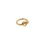 Jane Kønig Big Tied Heart Ring Anello Argento Dorato BTHR-AW25-G