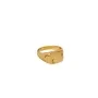 Jane Kønig Half Moon NO. 2 Signet Ring Anello Acciaio inossidabile dorato HMSR-AW26-SS-G