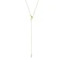 Jane Kønig Half Moon NO. 2 Tie Necklace Collana Acciaio inossidabile dorato HMTN-AW26-SS-G