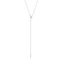 Jane Kønig Half Moon NO. 2 Tie Necklace Collana Acciaio Inossidabile HMTN-AW26-SS-S