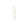 Jane Kønig Small Half Moon NO. 2 Chain earring Orecchino Singolo Acciaio Inossidabile SHMC-AW26-SS-G