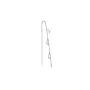 Jane Kønig Small Half Moon NO. 2 Chain earring Orecchino Singolo Acciaio Inossidabile SHMC-AW26-SS-S
