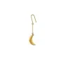 Jane Kønig Small Half Moon NO. 2 Orecchino Singolo Acciaio inossidabile dorato SHME-AW26-SS-G