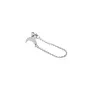Jane Kønig Single Half Moon NO. 2 Chain Stud Orecchino Singolo Acciaio Inossidabile SHMS-AW26-SS-S