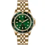 Orologio OceanX Sharkmaster-V VSMS516 con quadrante Verde, cassa da 42 mm di diametro e Cinturino in metallo in Oro