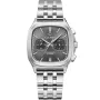 Orologio Carl Pique Carré Chrono CP0029 con quadrante Grigio, cassa da 39 mm di diametro e Cinturino in metallo in Argento