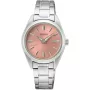 Orologio Seiko Classic Ladies SUR529P1 con quadrante Rosa, cassa da 30 mm di diametro e Cinturino in metallo in Argento