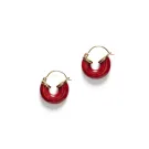 ANNI LU Petit Swel Hoop Bright Orecchini Ottone Dorato 241-30-78