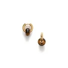 ANNI LU Glazed Donut Orecchini Ottone Dorato 261-30-74