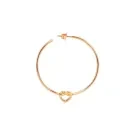 Jane Kønig Big Tied Heart Hoop Orecchino Singolo Argento Dorato BTHH-AW25-G