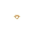 Jane Kønig Big Tied Heart Stud Orecchino Singolo Argento Dorato BTHS-AW25-G