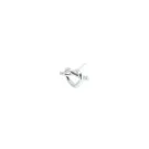 Jane Kønig Big Tied Heart Stud Orecchino Singolo Argento BTHS-AW25-S