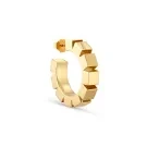 Jane Kønig Chunky Magic Hoop Orecchino Singolo Argento Dorato CMH-AW24-G