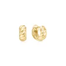 Ania Haie Bold Texture Small Orecchini Argento Dorato E063-06G
