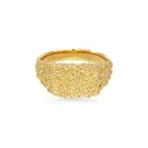 Jane Kønig Organic Signet Anello Argento Dorato EBOSR-XJK23-G
