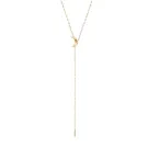 Jane Kønig Half Moon NO. 2 Tie Necklace Collana Acciaio inossidabile dorato HMTN-AW26-SS-G